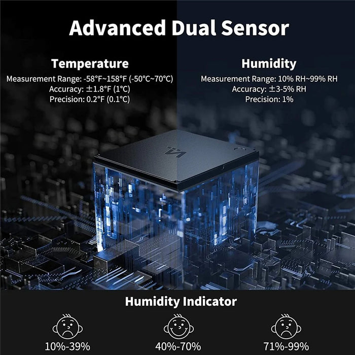 E0828 Smile Face Digital Alarm Clock Multi-Function Household Thermometer Hygrometer (No Backlit) - 5