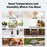 E0828 Smile Face Digital Alarm Clock Multi-Function Household Thermometer Hygrometer (No Backlit) - 6
