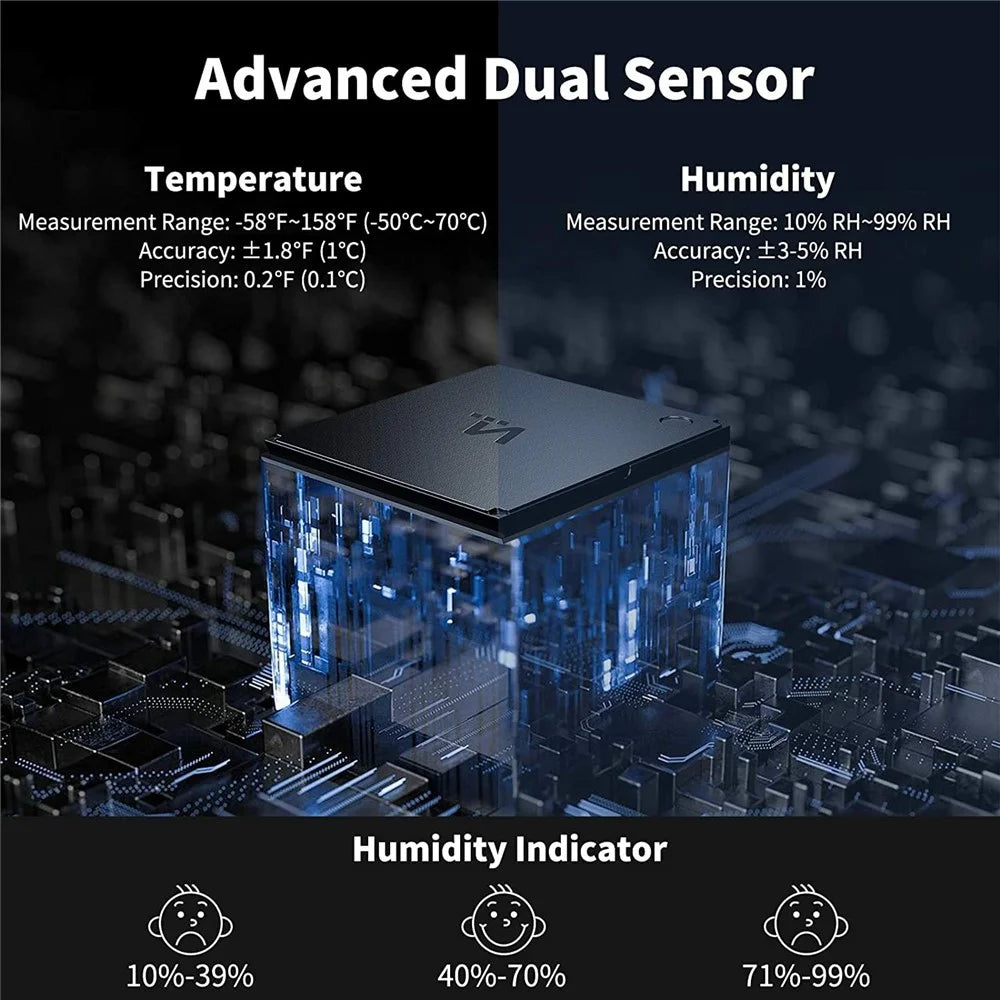 E0828S Smile Face Digital Alarm Clock Multi-Function Household Thermometer Hygrometer (With Backlit) - 3