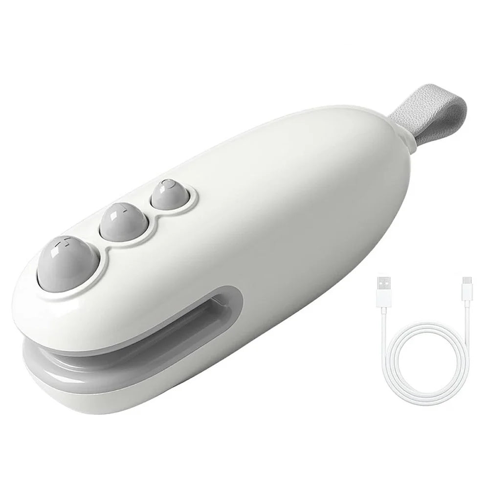 Mini Vacuum Sealer USB Rechargeable Handheld Easy Seal Bag Sealer for Food Storage - White - 1