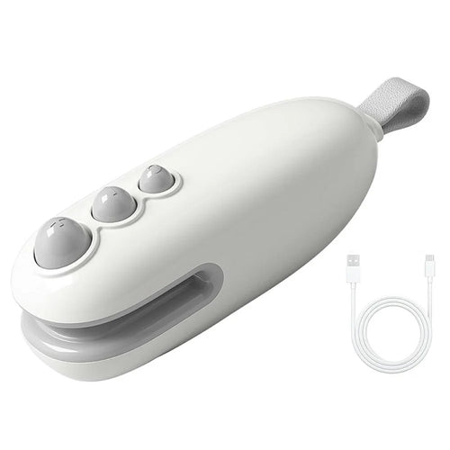 Mini Vacuum Sealer USB Rechargeable Handheld Easy Seal Bag Sealer for Food Storage - White - 1