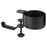 Aluminum Alloy Clamp-On Desk Cup Holder 360 Degree Rotatable Headphone Bag Hanger - Black - 1
