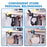 Aluminum Alloy Clamp-On Desk Cup Holder 360 Degree Rotatable Headphone Bag Hanger - Black - 4