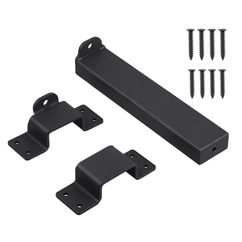 Heavy Duty Sliding Door Lock Forged Steel Security Door Latch for Wooden Fence Yard Barn - 1