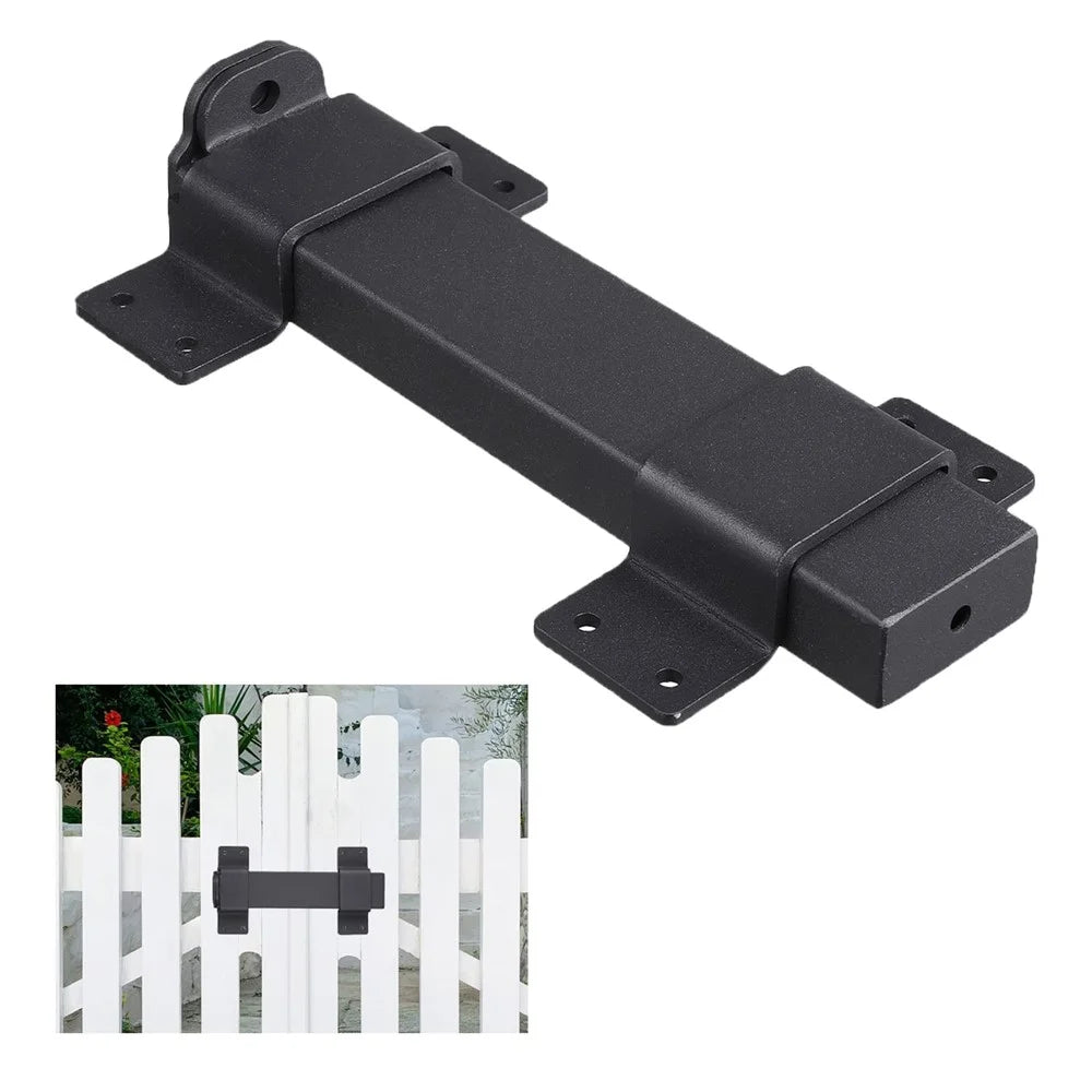 Heavy Duty Sliding Door Lock Forged Steel Security Door Latch for Wooden Fence Yard Barn - 2