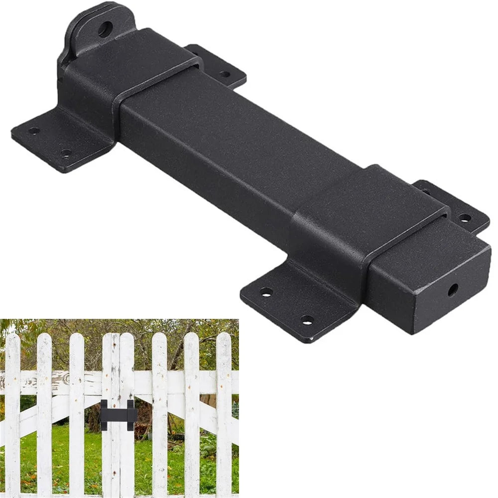 Heavy Duty Sliding Door Lock Forged Steel Security Door Latch for Wooden Fence Yard Barn - 3