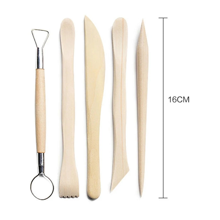 2112924 24PCS Modeling Clay Sculpting Tools Set Pottery Sculpture Dotting Ball Drill Pens DIY Kit - 7