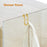 Drill Free S Shape Dual Hook Space Saving Stainless Steel Hanger for Bathroom Kitchen - Gold - 4