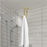 Drill Free S Shape Dual Hook Space Saving Stainless Steel Hanger for Bathroom Kitchen - Gold - 5