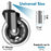 5PCS Chair Caster Wheels 3 inch Silent Transparent Roller Wheels Replacement for Office Home Chair - 7