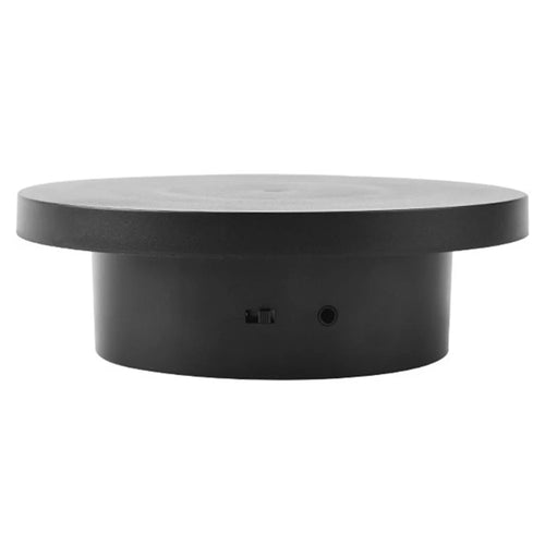 14cm USB Powered Electric Rotating Display Stand Jewelry Photography Turntable - Black - 1