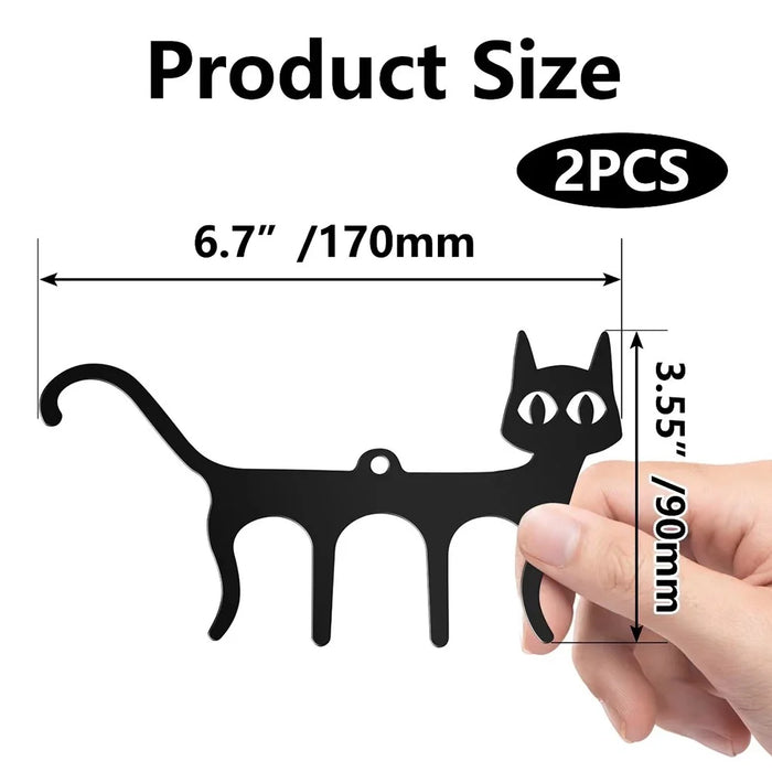 2 PCS Cat Shaped Music Book Clip Iron Piano Sheet Holder Bookmark Page Clip Foldable Stand - 7