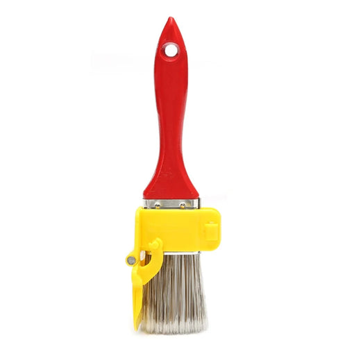 Wooden Handle Paint Edger Brush for Wall Corners Interior Painting Trim Edge with Guard Plate - 1
