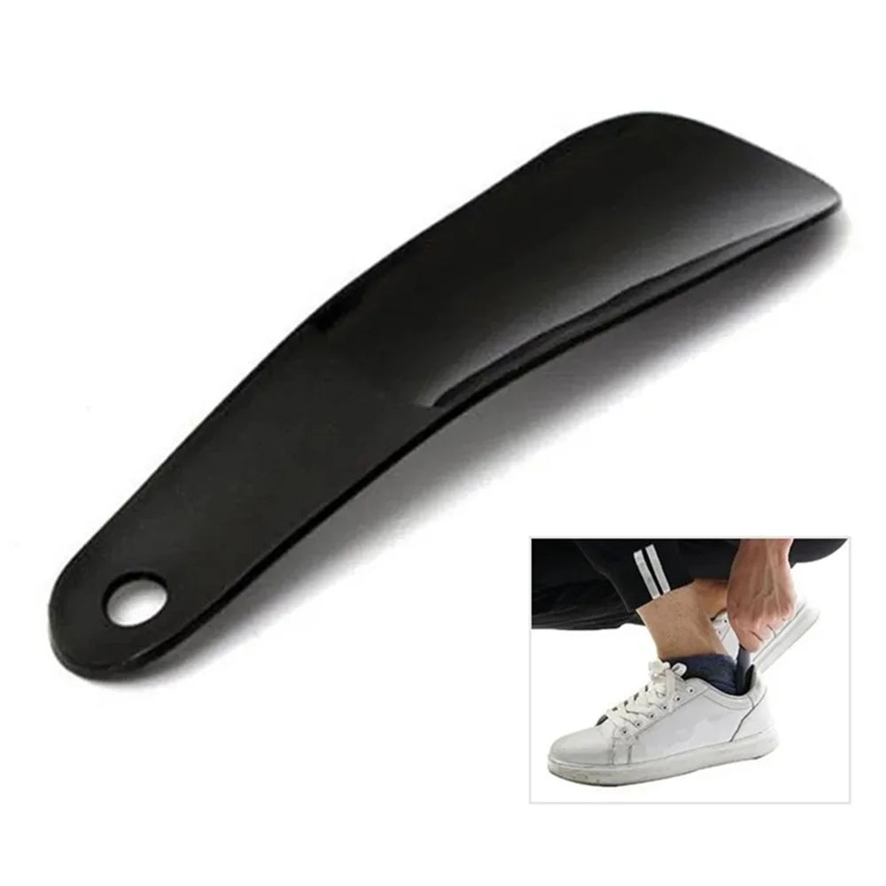 16cm Portable Shoe Horn Plastic Spoon Shaped Shoe Lifter Shoe Changing Assistant - 1