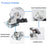 4Pcs 2-inch Crystal Clear Caster Universal Replacement Furniture Wheels with Brake - 3