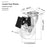 4Pcs 2-inch Crystal Clear Caster Universal Replacement Furniture Wheels with Brake - 7