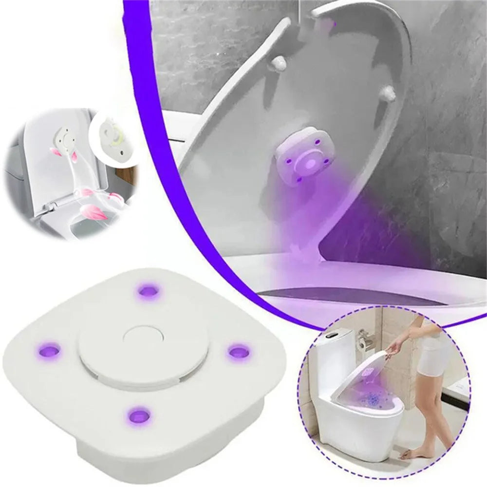 Mini UV Light Toilet Sanitizer Home Hotel Toilet Germicidal UV Lamp - White - 1