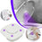 Mini UV Light Toilet Sanitizer Home Hotel Toilet Germicidal UV Lamp - White - 1