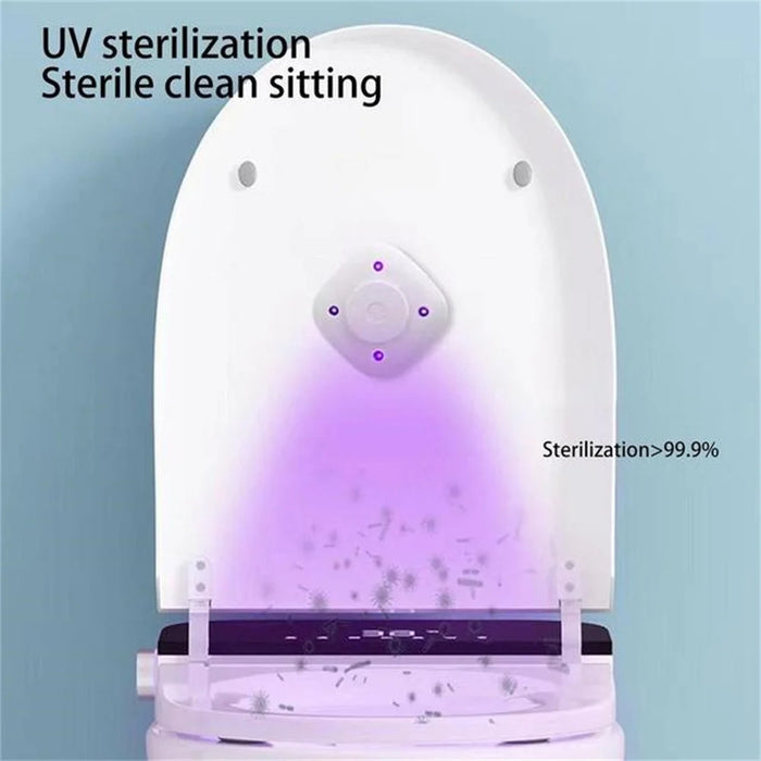 Mini UV Light Toilet Sanitizer Home Hotel Toilet Germicidal UV Lamp - White - 3
