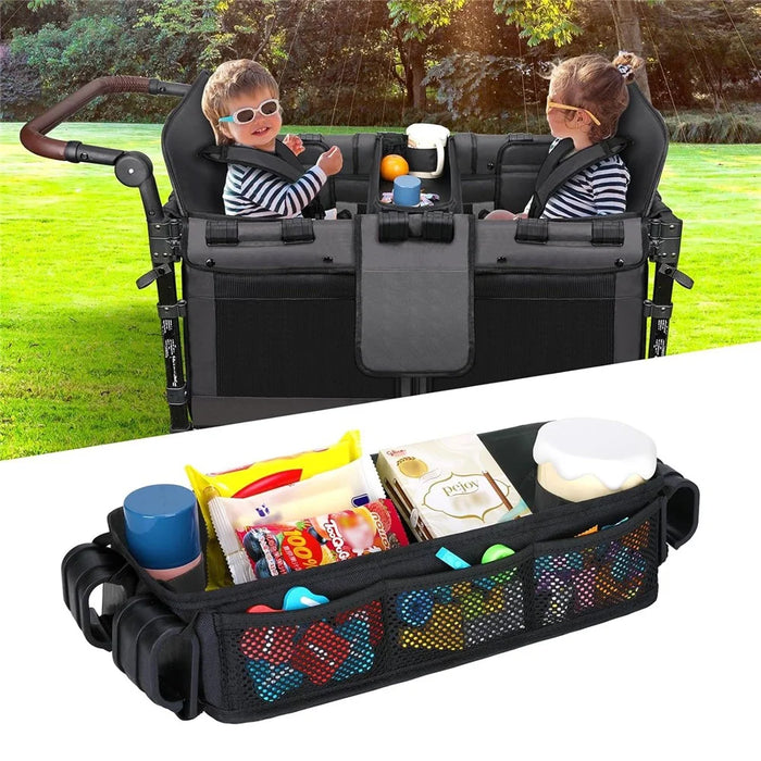 For Wonderfold Baby Wagon Tray Oxford Cloth Baby Stroller Meal Tray Snack Holder Storage Rack - S / For W1 / W2 - 2