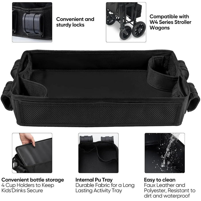 For Wonderfold Baby Wagon Tray Oxford Cloth Baby Stroller Meal Tray Snack Holder Storage Rack - S / For W1 / W2 - 5