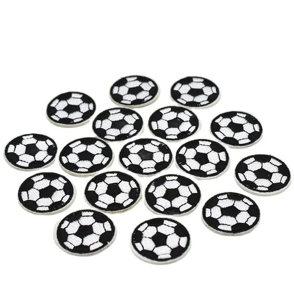 7.3cm Cartoon Football Iron On Embroidered Patch for Clothing Bag Appliques DIY Badge Sticker - 5