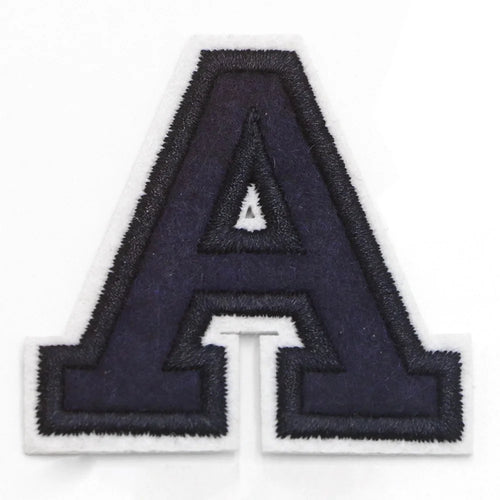 Capital Letters Embroidered Patch for Clothing Bag Iron On Appliques DIY Badge Sticker - A - 1