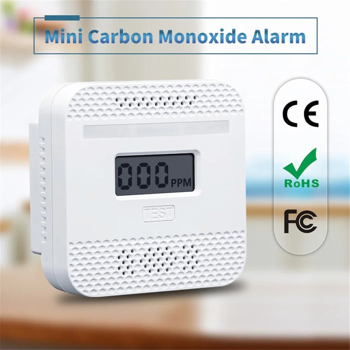 Carbon Monoxide Detector with LCD Display Battery Powered Home CO Alarm Sensor - 3