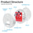 LCD Display Carbon Monoxide Alarm Detector Home Security Portable CO Sensor - 6