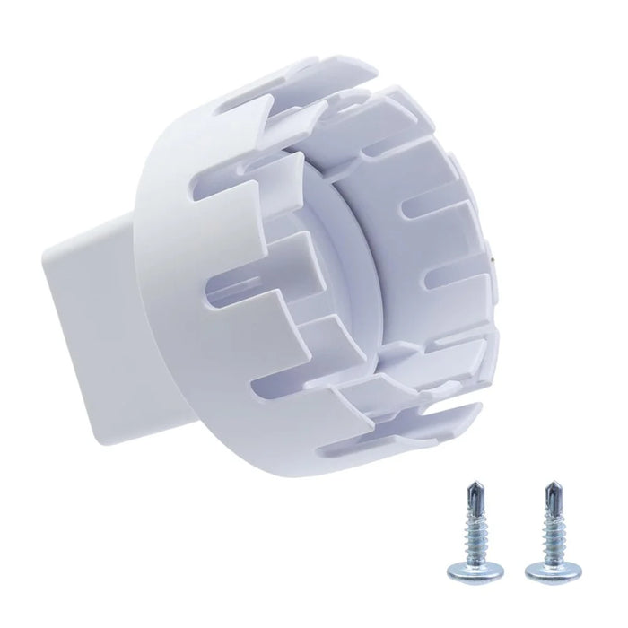 2x3 Inch Drain Pipe Draining Rain Gutter PVC Drain Connector Downspout Adapter - White - 2