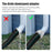 2x3 Inch Drain Pipe Draining Rain Gutter PVC Drain Connector Downspout Adapter - White - 5