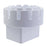 2x3 Inch Drain Pipe Draining Rain Gutter PVC Drain Connector Downspout Adapter - White - 7