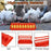 Flip Top Poultry Feeder 18 Holes Plastic Feeding Tray for Chicken Duckling Bird - 4