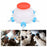 Piggy Milk Feeder 2.5L Round Piglet Poultry Breeding Feeder with 6 Pacifiers for Lambs, Piglets, Cows - 5