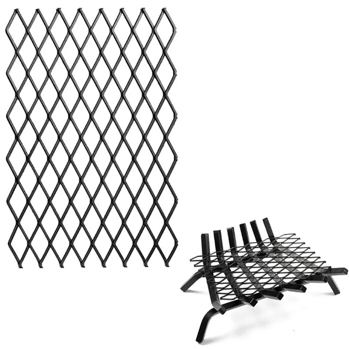 7.5x11.8 Inch Solid Steel Fireplace Grate Ember Retainer Mesh Keep Burning Embers from Falling - 1