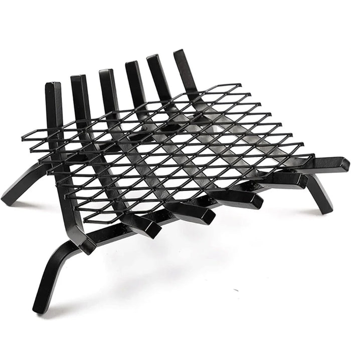 9.8x16.1 Inch Solid Steel Fireplace Grate Ember Retainer Mesh Keep Burning Embers from Falling - 2