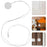Drill Free Partition Touch Sensor Switch for Wardrobe Light Kitchen Cabinet Lamp - Central Control / White - 2