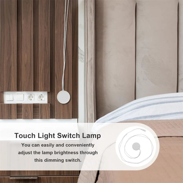 Drill Free Partition Touch Sensor Switch for Wardrobe Light Kitchen Cabinet Lamp - Central Control / White - 5