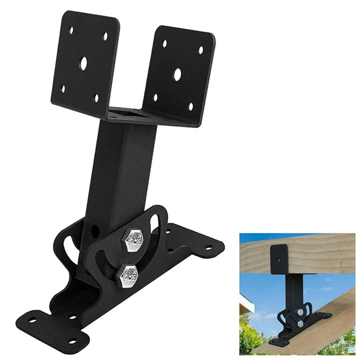 Heavy-Duty Adjustable Roof Mount Bracket for Pergola and Patio Canopy Support - 2