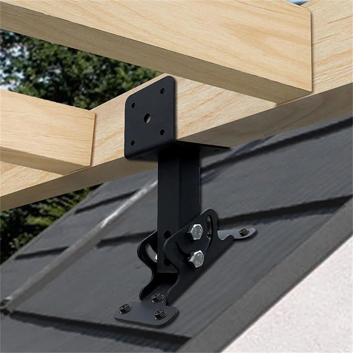 Heavy-Duty Adjustable Roof Mount Bracket for Pergola and Patio Canopy Support - 4