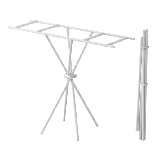 Foldable 4-Bar Clothes Drying Rack for Balcony and Bedroom - 1