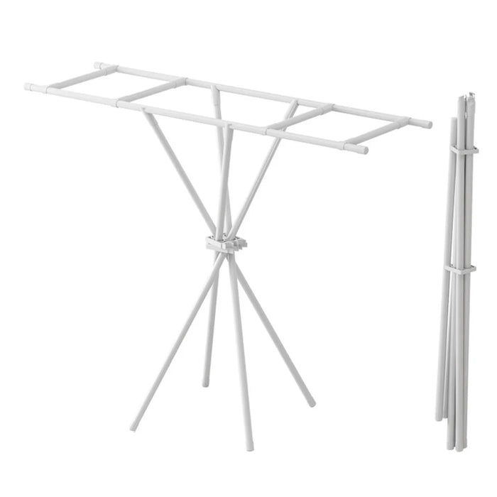 Foldable 4-Bar Clothes Drying Rack for Balcony and Bedroom - 1