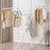 Foldable 4-Bar Clothes Drying Rack for Balcony and Bedroom - 4