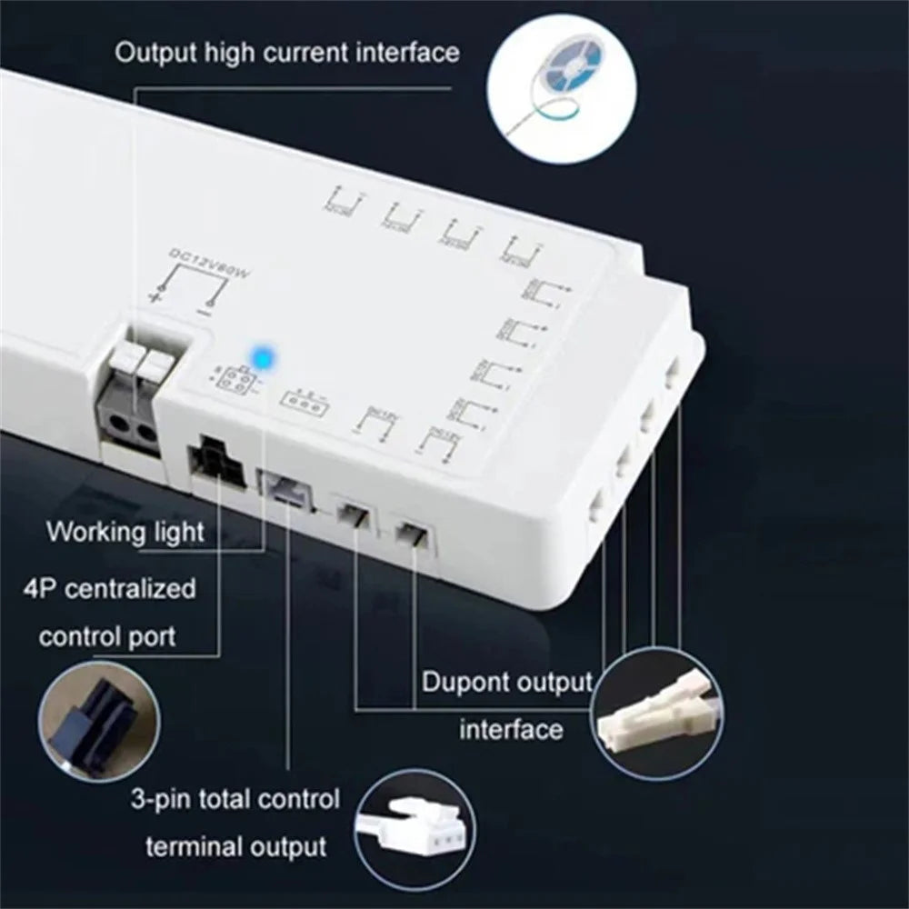 Integrated 12V-24V Light Switch with Door Control for Cabinet / Cupboard Lighting - 3