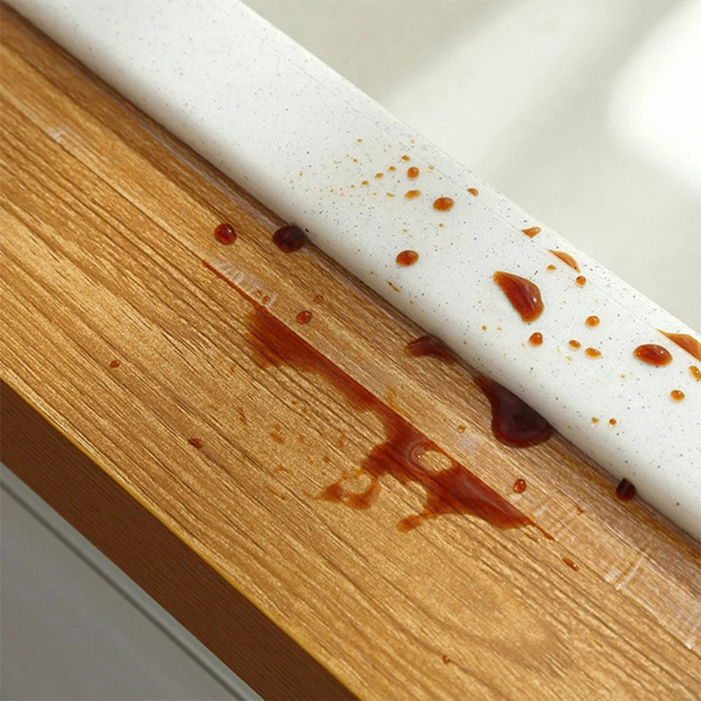 0.3mm Thick Kitchen Sink Mildew-Proof Tape Transparent Single-Sided Waterproof Anti-Oil Seam Sticker, 3cmx3m - 4