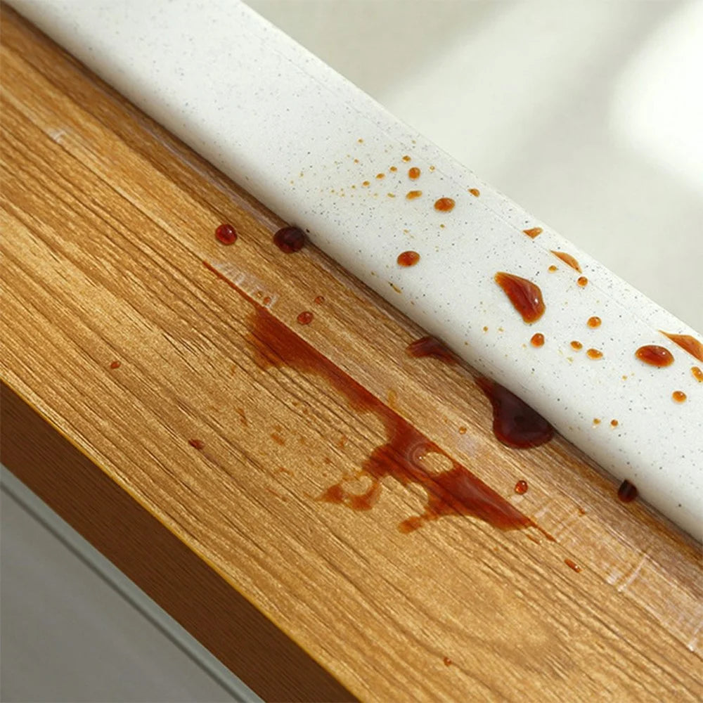 0.5mm Thick Kitchen Sink Mildew-Proof Tape Transparent Single-Sided Waterproof Anti-Oil Seam Sticker, 3cmx3m - 4