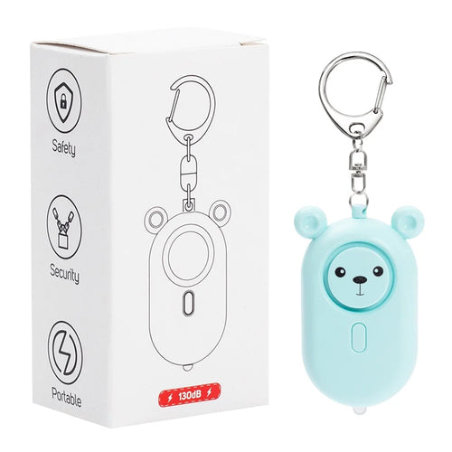 S10 Battery Powered Personal Safety Alarm for Women Outdoor Emergency SOS Device Anti Attack Self Defense - Blue - 1