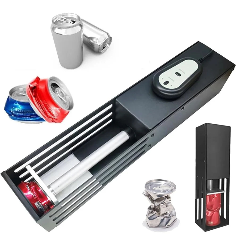 Electric Can Crusher Aluminum Cans Plastic Bottles Recycling Compactor - EU Plug - 1