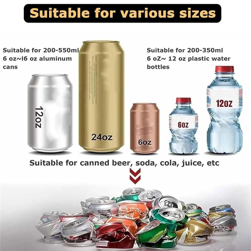 Electric Can Crusher Aluminum Cans Plastic Bottles Recycling Compactor - EU Plug - 3