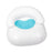 Inflatable Heart Shaped Living Room Leisure Flocked Sofa Single Chair with Backrest - Blue - 2